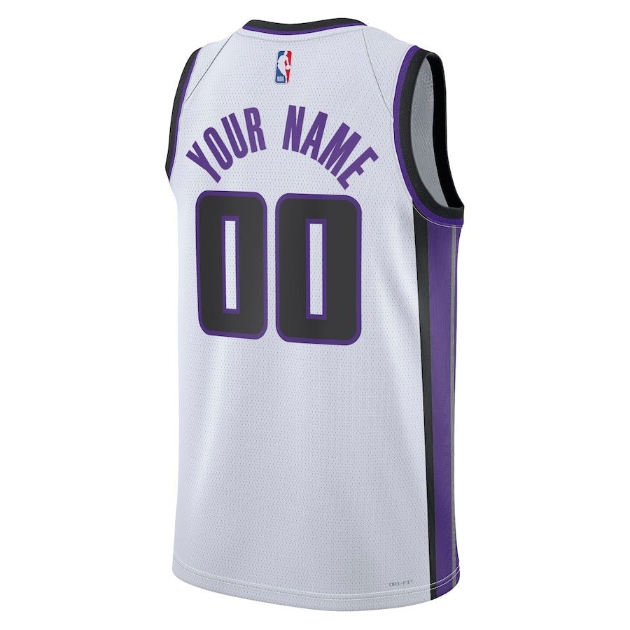 Sacramento Kings 2023/24 Association Swingman Custom Jersey White Mens S-3XL
