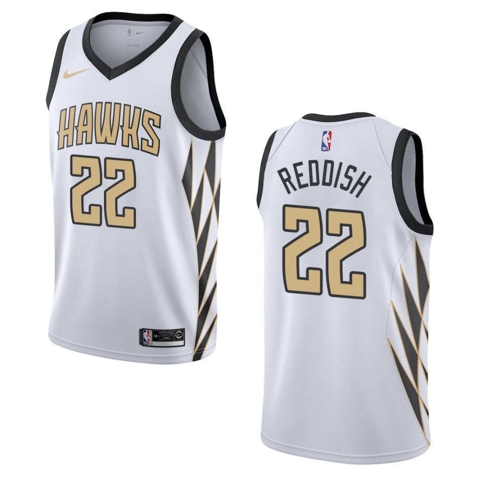 Men's Basketball Team 22 Cam Reddish City Swingman Jersey - White