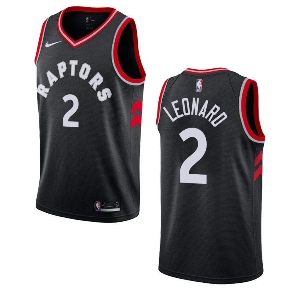 Men's Toronto Raptors Kawhi Leonard Statement Swingman Jersey Black S-3XL