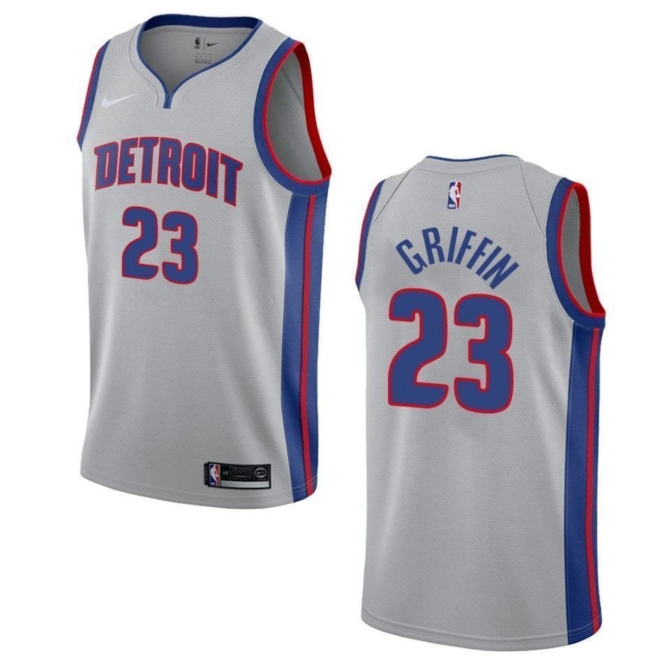 Men's Detroit Pistons Blake Griffin #23 Statement Swingman Jersey Gray