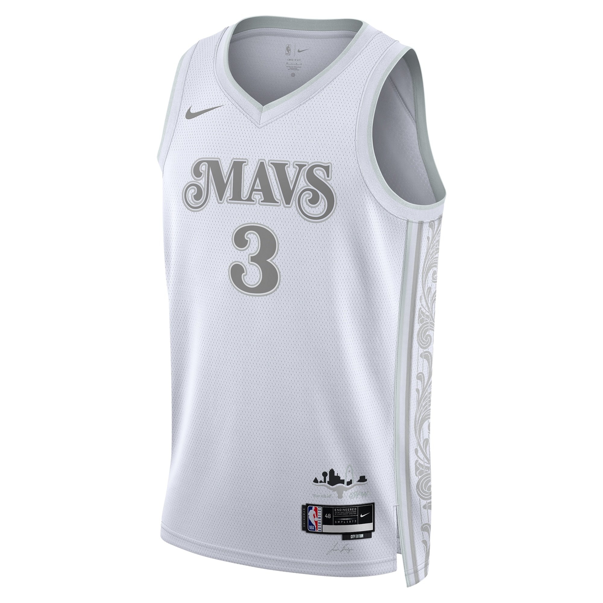 Dallas Mavericks City Edition Swingman Jersey 2024 White Anthony Davis Unisex