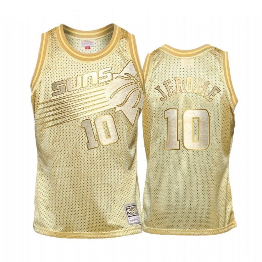 Men's Ty Jerome 10 Phoenix Suns Golden HWC Jersey Multicolor Polyester Sizes S-3XL