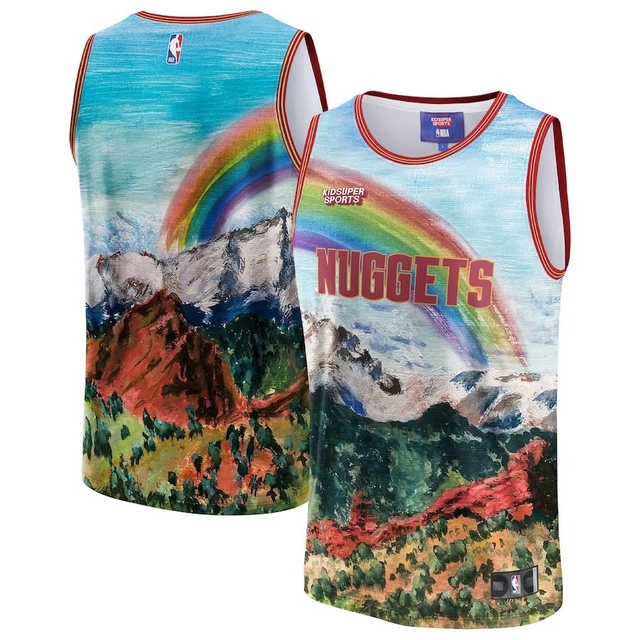 Basketball Team Basketball & KidSuper Studios Unisex Hometown Jersey - Blue