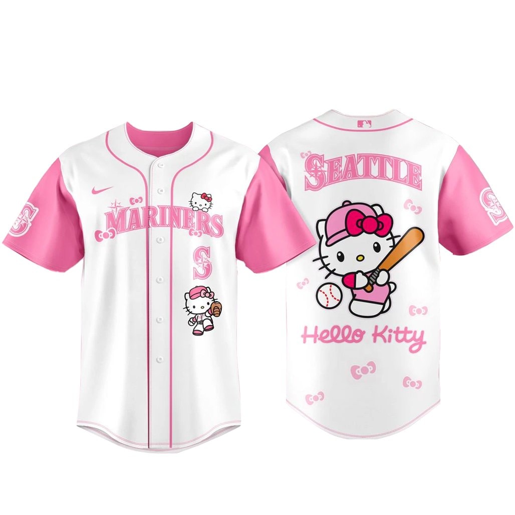 Baseball Team x Hello Kitty 2026 Pink Baseball Jersey