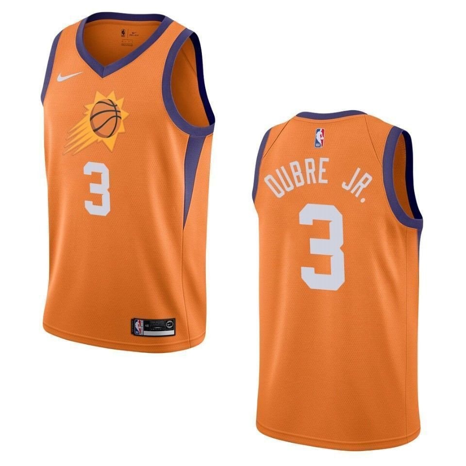 Men's Phoenix Suns Kelly Oubre Jr. #3 Statement Swingman Jersey Orange