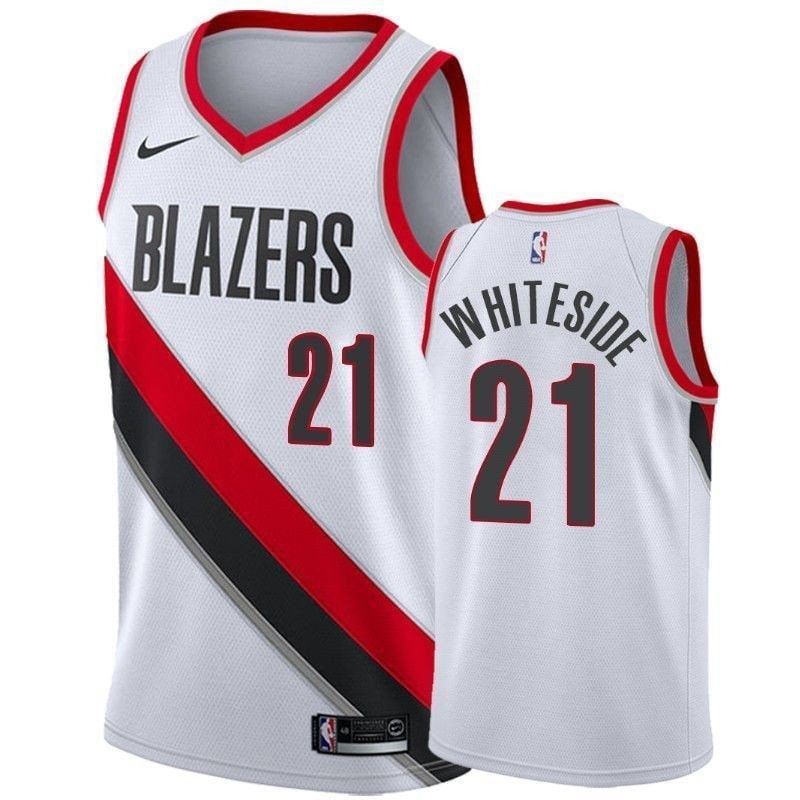 Men's Portland Trail Blazers Hassan Whiteside 21 Association Jersey Multicolor