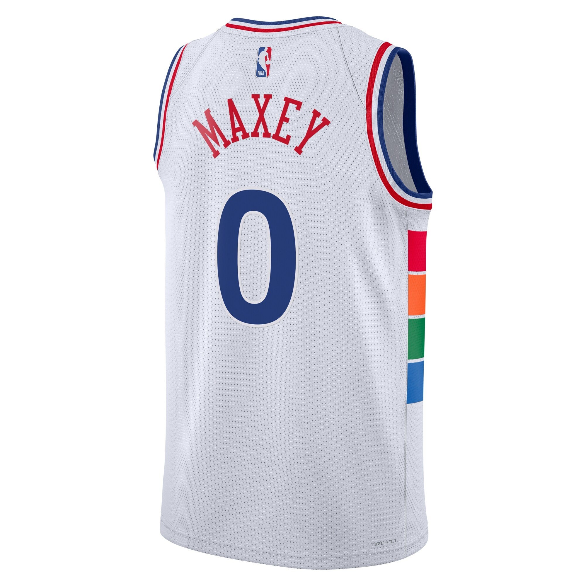 Philadelphia 76ers 2024 City Edition Swingman Jersey White Tyrese Maxey Unisex