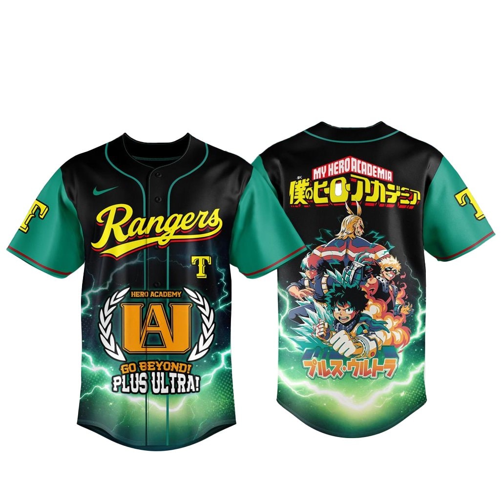 Baseball Team x My Hero Academia Night 2026 Go Beyond Plus Ultra Baseball Jersey