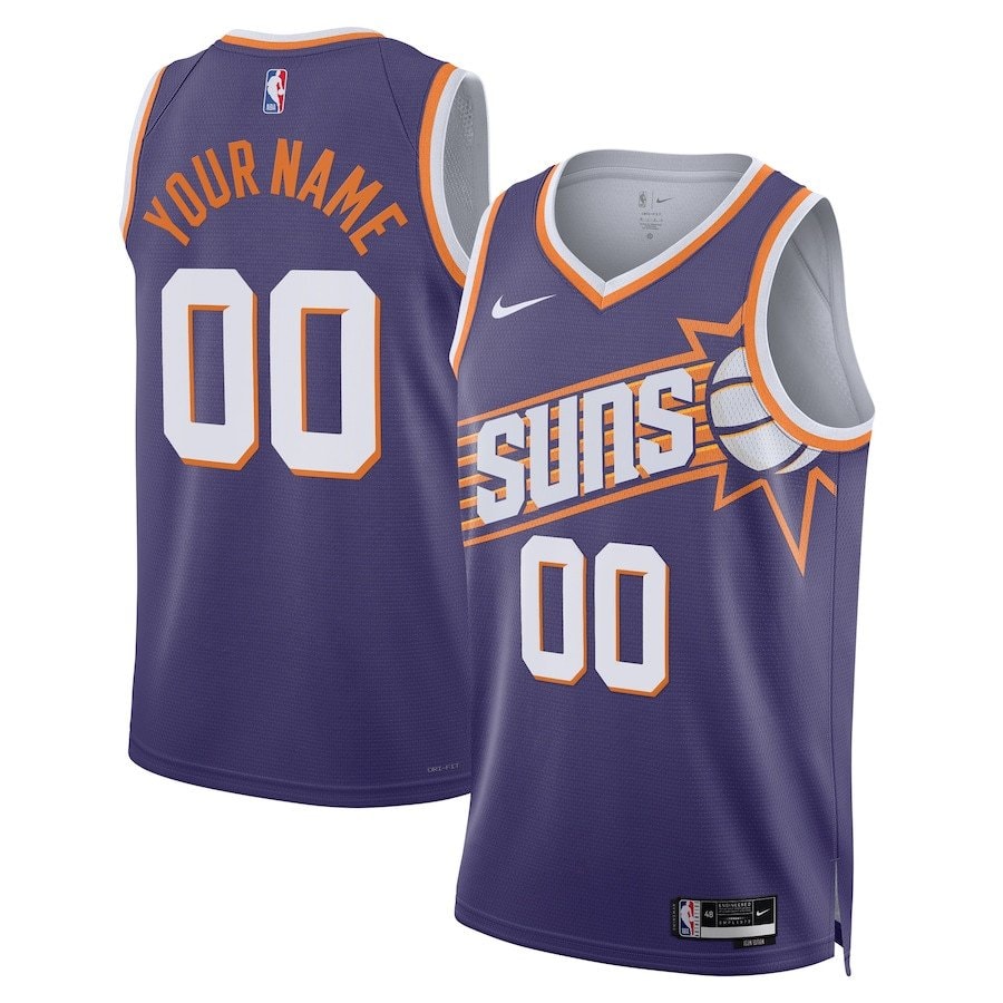 Phoenix Suns Swingman Custom Jersey Purple Icon Edition Unisex