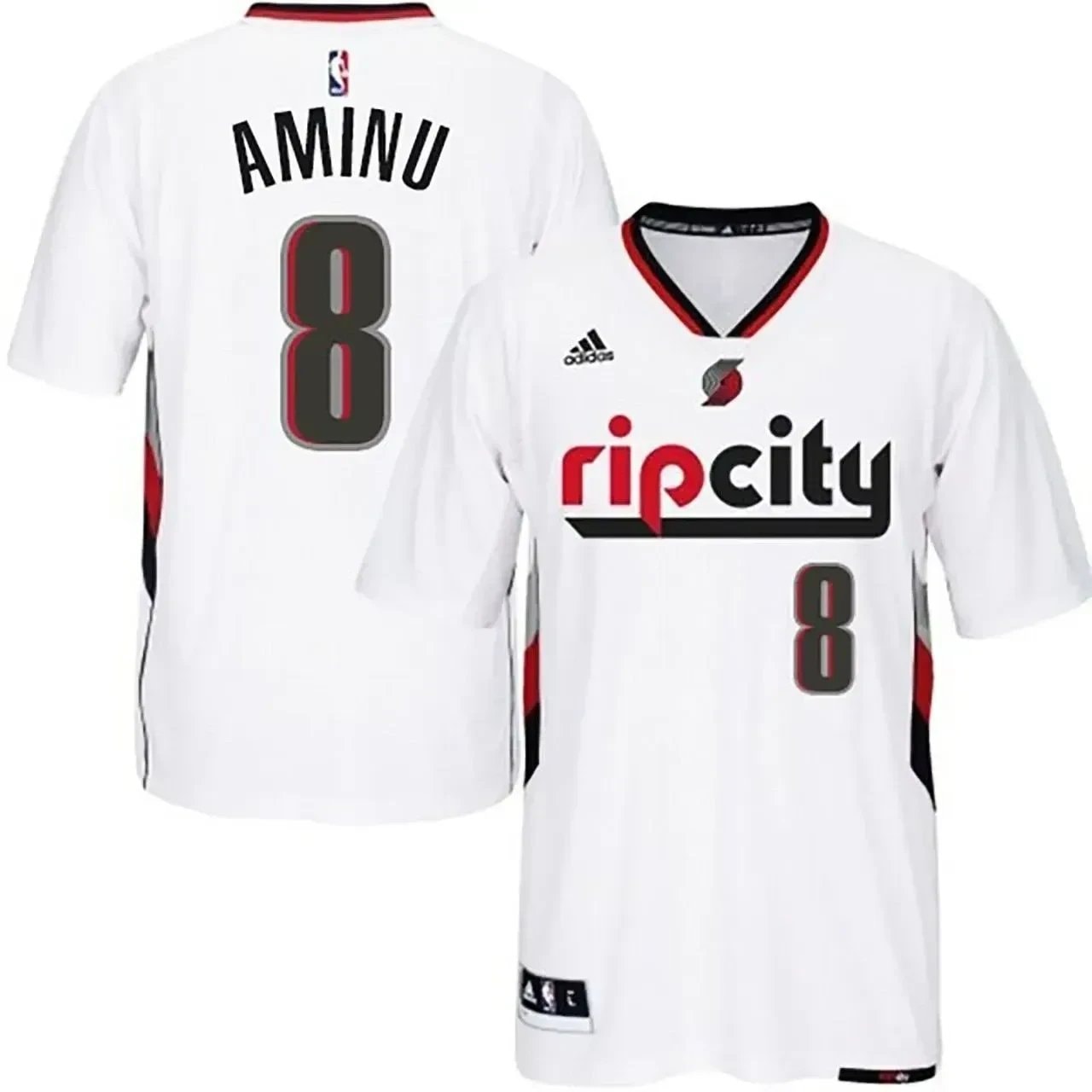 Men's Portland Trail Blazers Al-Farouq Aminu #8 Swingman Rip City Pride White Jersey