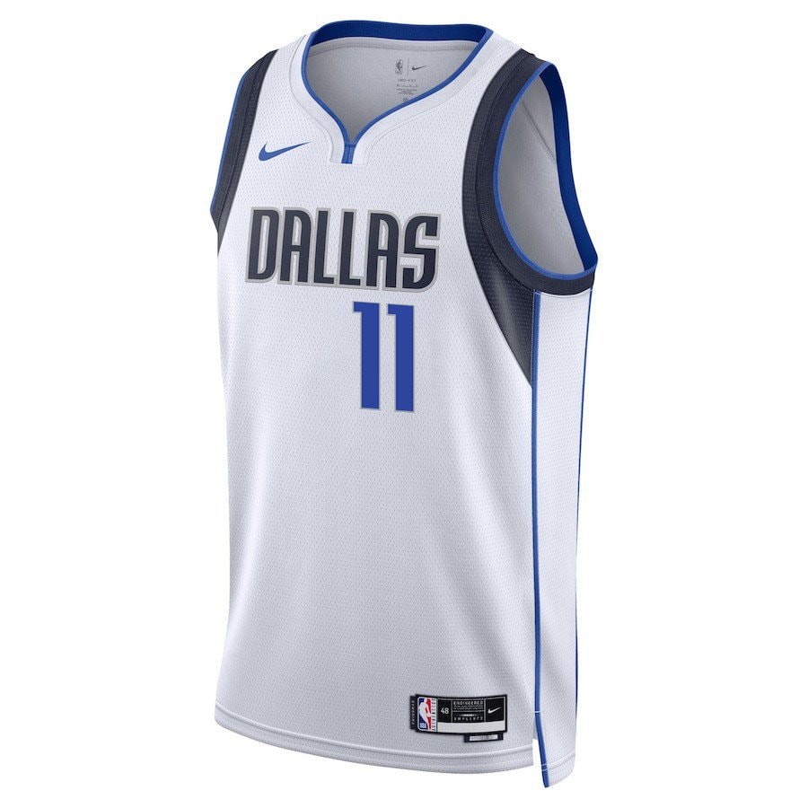 Kyrie Irving 11 Dallas Mavericks 2024 Finals Patch Swingman Jersey Association Edition White