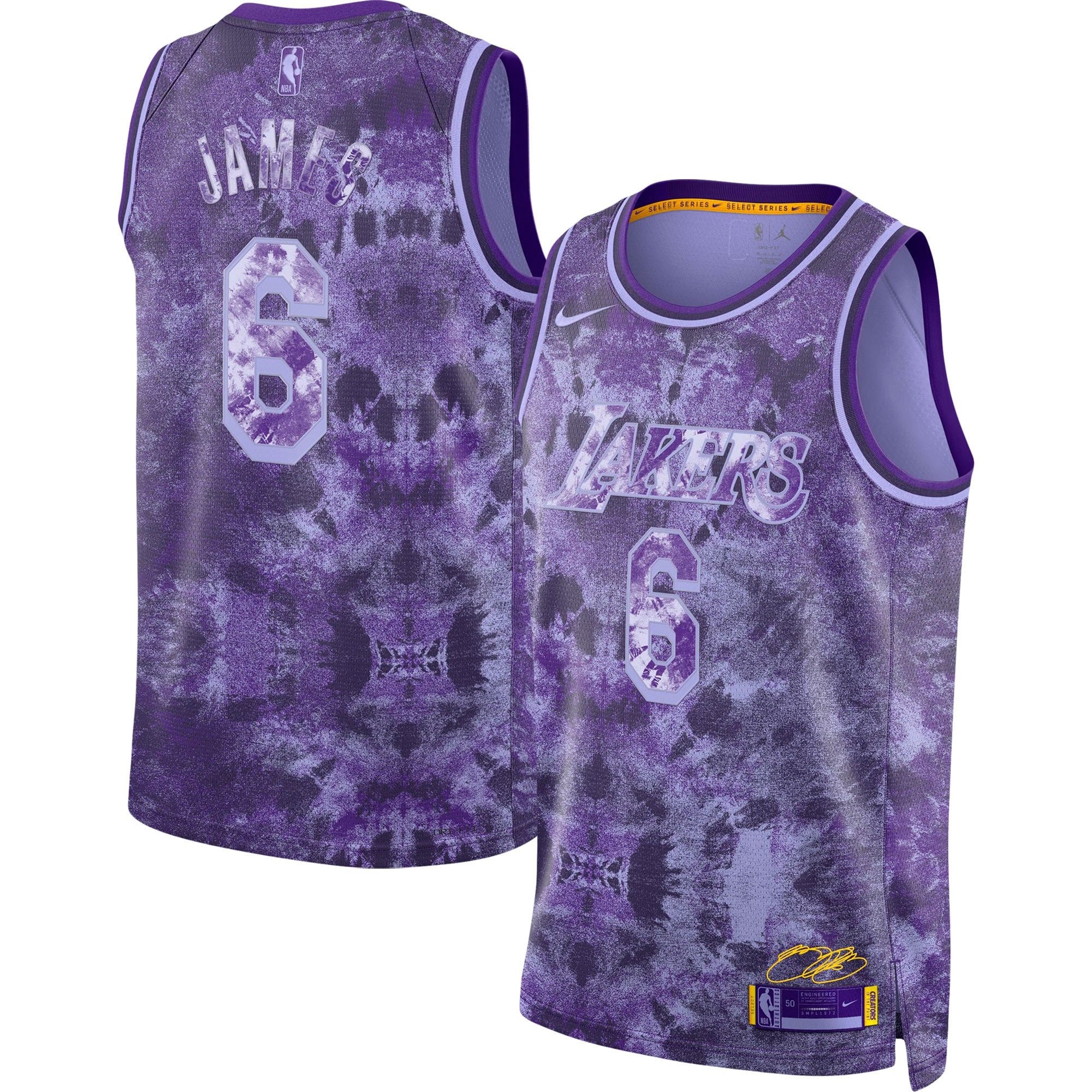 LeBron James 6 Los Angeles Lakers Unisex Swingman Jersey - Multicolor Printing S-3XL