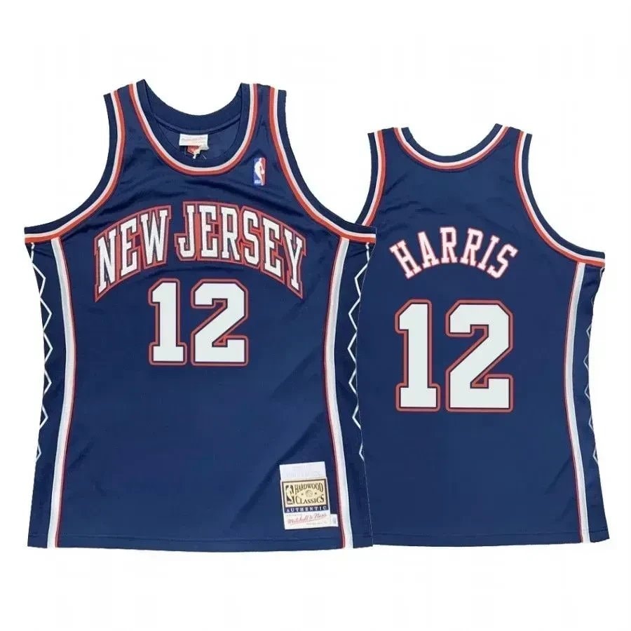 Men's Joe Harris #12 Brooklyn Nets Blue Hardwood Classics Basketball Jersey