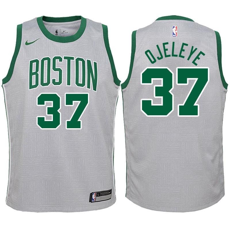 Youth Basketball Team 37 Semi Ojeleye Gray Swingman Jersey-City Edition Jersey