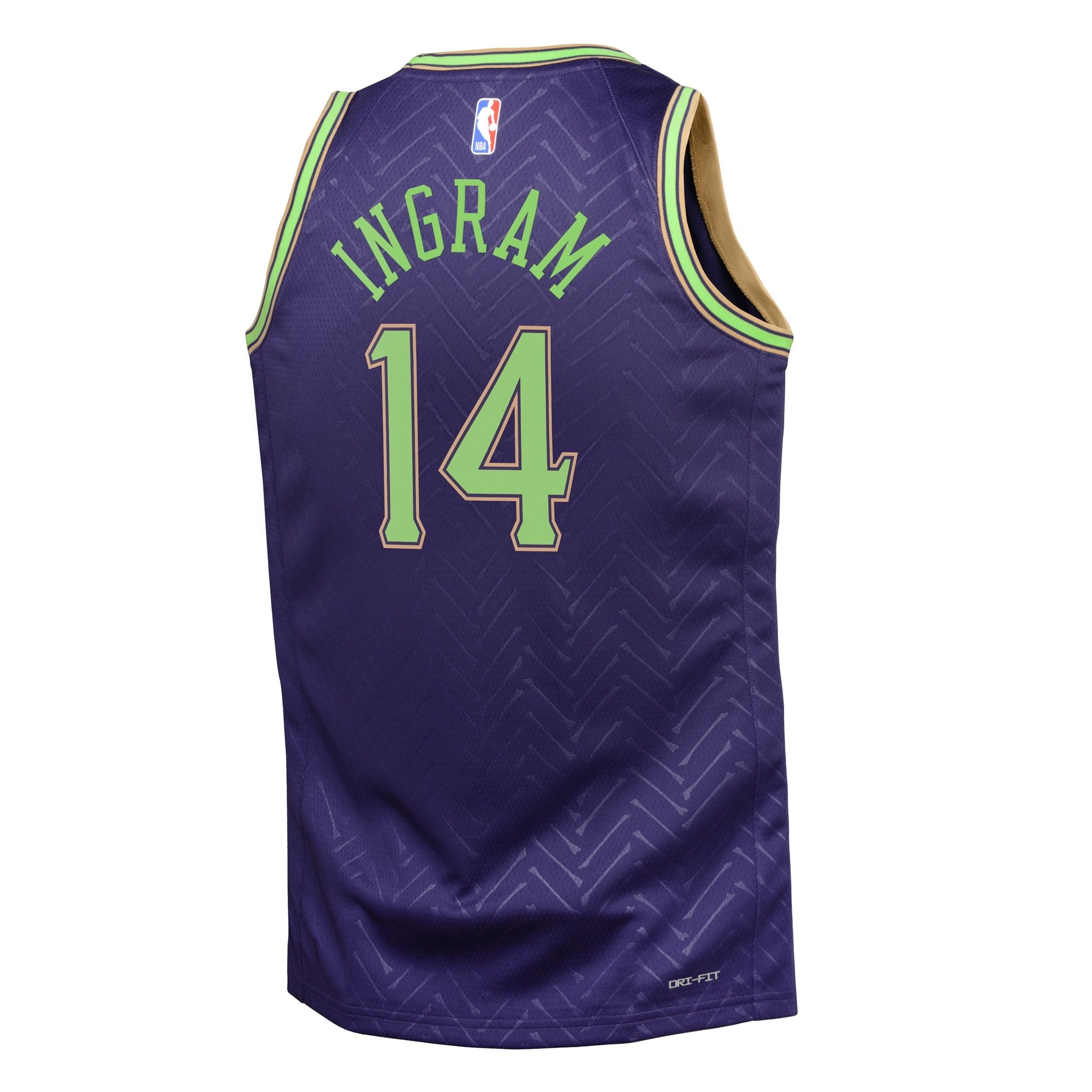 New Orleans Pelicans City Edition Swingman Jersey 2024 Purple Brandon Ingram Youth
