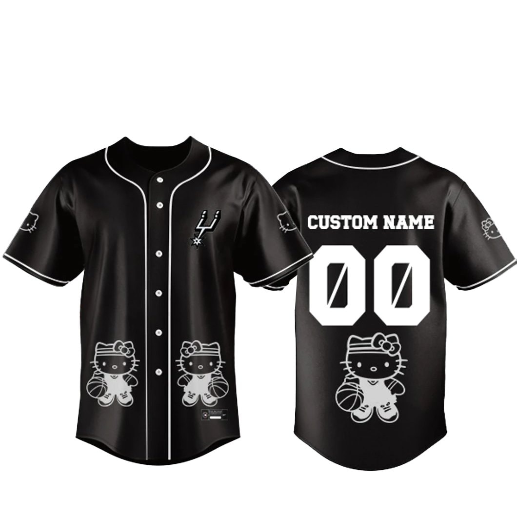Custom Name and Numer Basketball Team x Hello Kitty Night 2026 Baseball Jersey