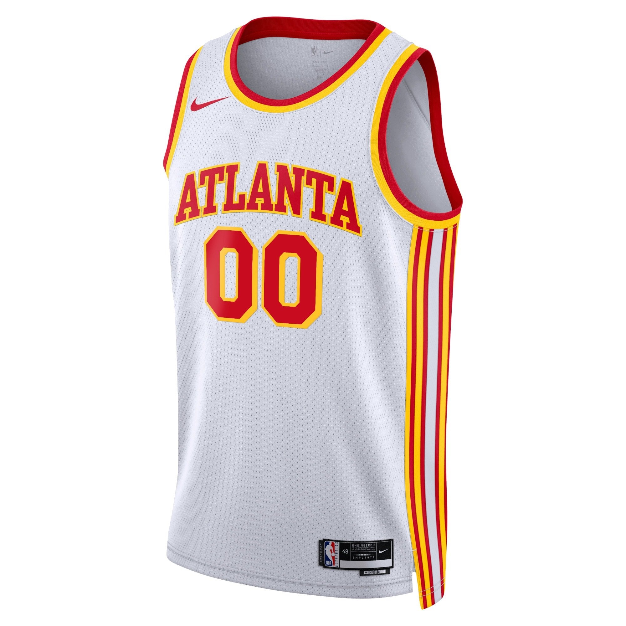 Atlanta Hawks Association Swingman Custom Jersey Unisex Multicolor