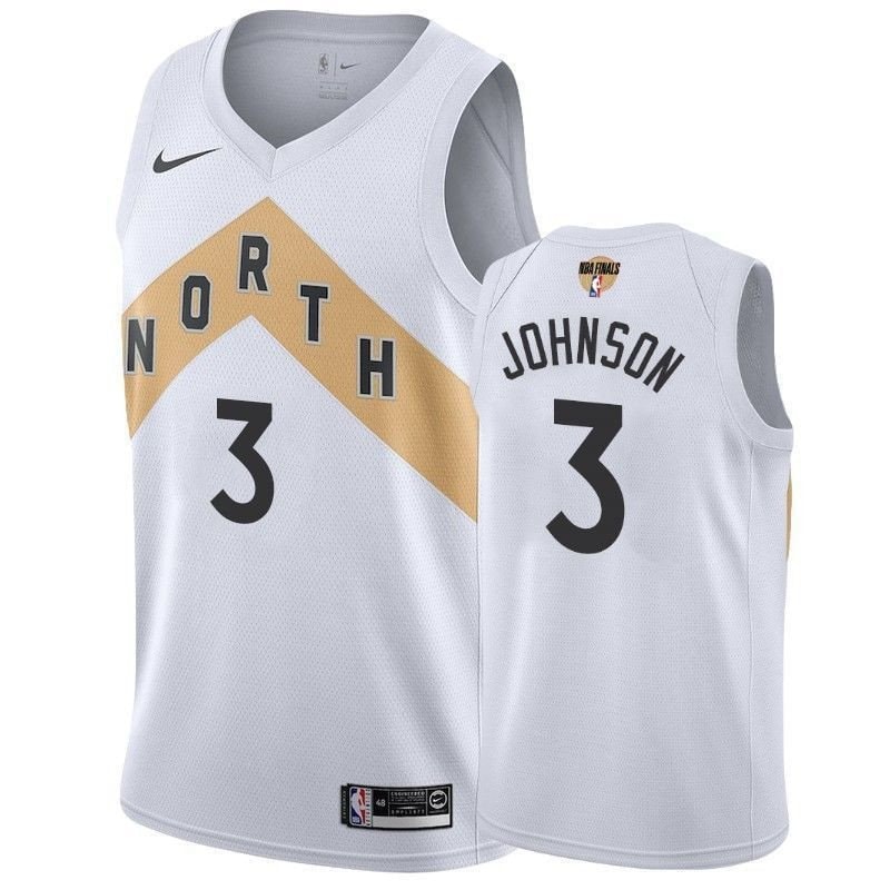 Men's Toronto Raptors Stanley Johnson #3 City Basketball Jersey Multicolor