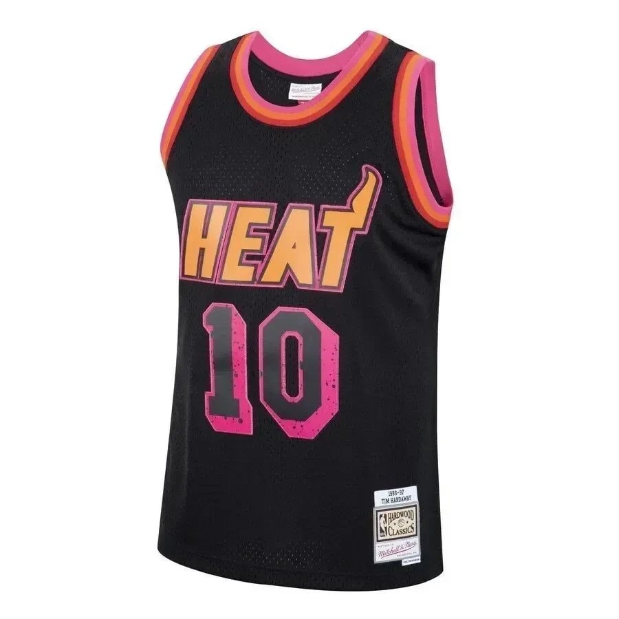 Tim Hardaway Miami Heat Mitchell & Ness Rings Collection Swingman Jersey Black Multicolor