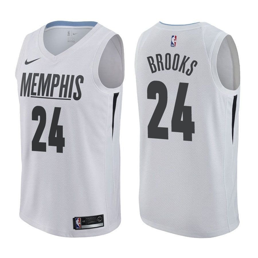 Men's Basketball Team Male Dillon Brooks 24 City Edition White Jersey