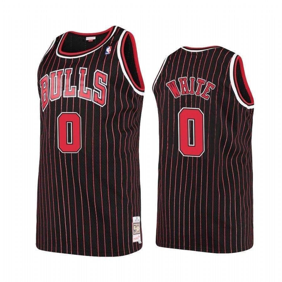 Men's Chicago Bulls Coby White 0 Hardwood Classics Jersey Multicolor Polyester S-3XL
