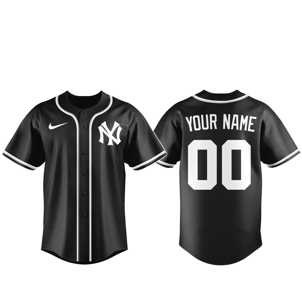 Custom Name and Number Baseball Team Blackout Built For The Night 2026 Baseball Jersey