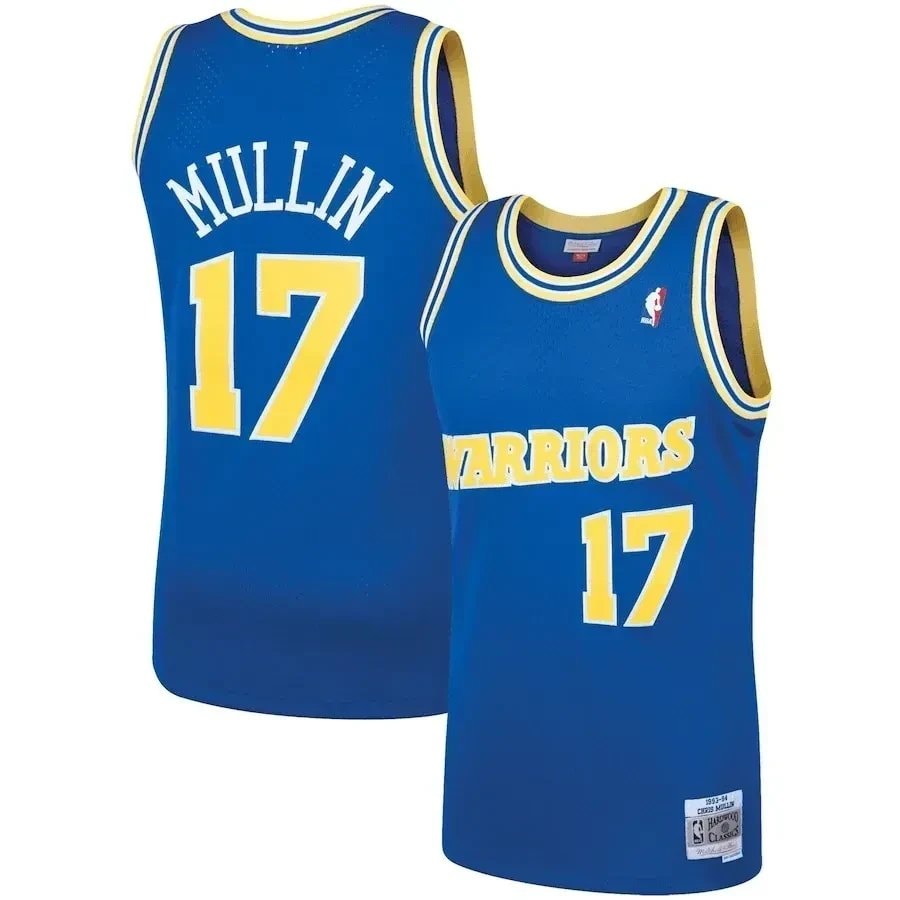 Chris Mullin Golden State Warriors Mitchell & Ness 1993-94 Hardwood Classics Swingman Jersey Royal