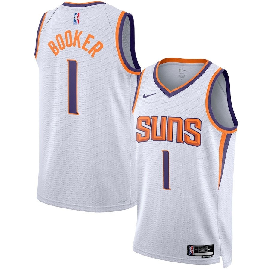 Devin Booker Phoenix Suns Swingman Jersey Association Edition White Unisex