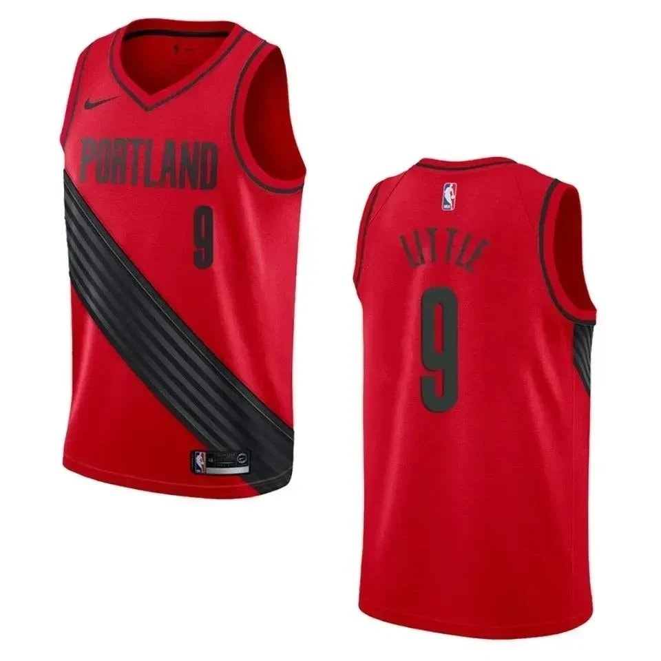 Men's Portland Trail Blazers Nassir Little Statement Swingman Jersey Red Size S-3XL