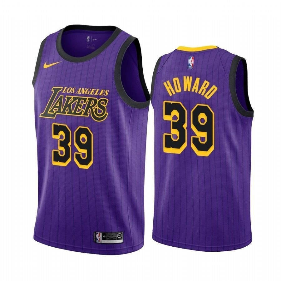 Los Angeles Lakers Dwight Howard #39 City Edition Men's Basketball Jersey Multicolor