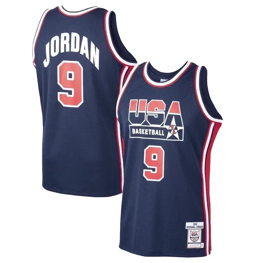 Michael Jordan USA Basketball Mitchell & Ness 1992 Dream Team Jersey Navy Multicolor