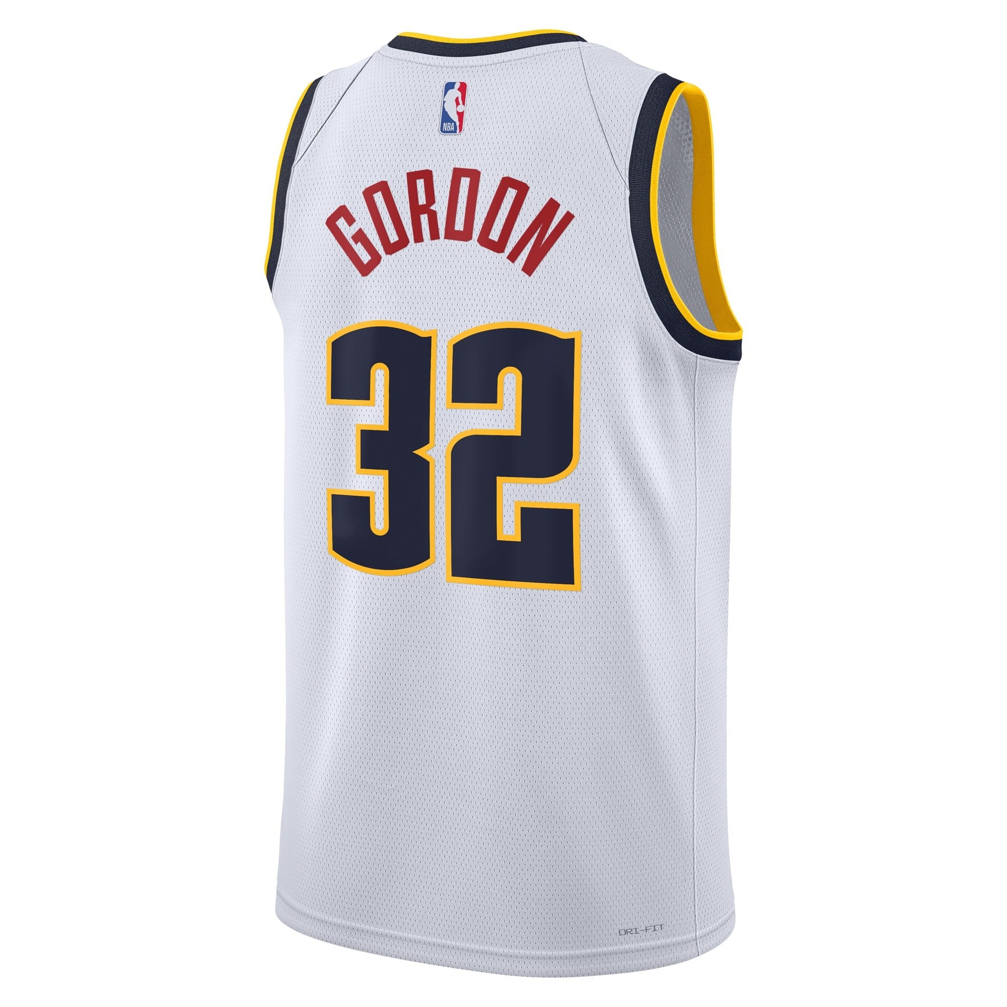 Denver Nuggets Association Edition Swingman Jersey White Aaron Gordon Unisex