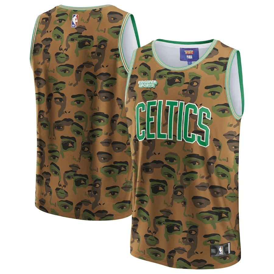 Basketball Team Basketball & KidSuper Studios Unisex Hometown Jersey - Brown
