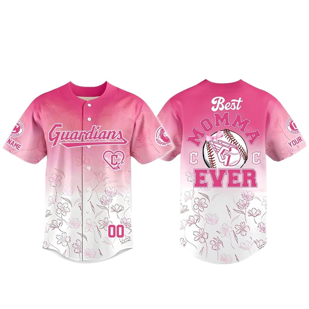 Custom Name and Number Baseball Team Happy Mother’s Day 2026 Pink Baseball Jersey