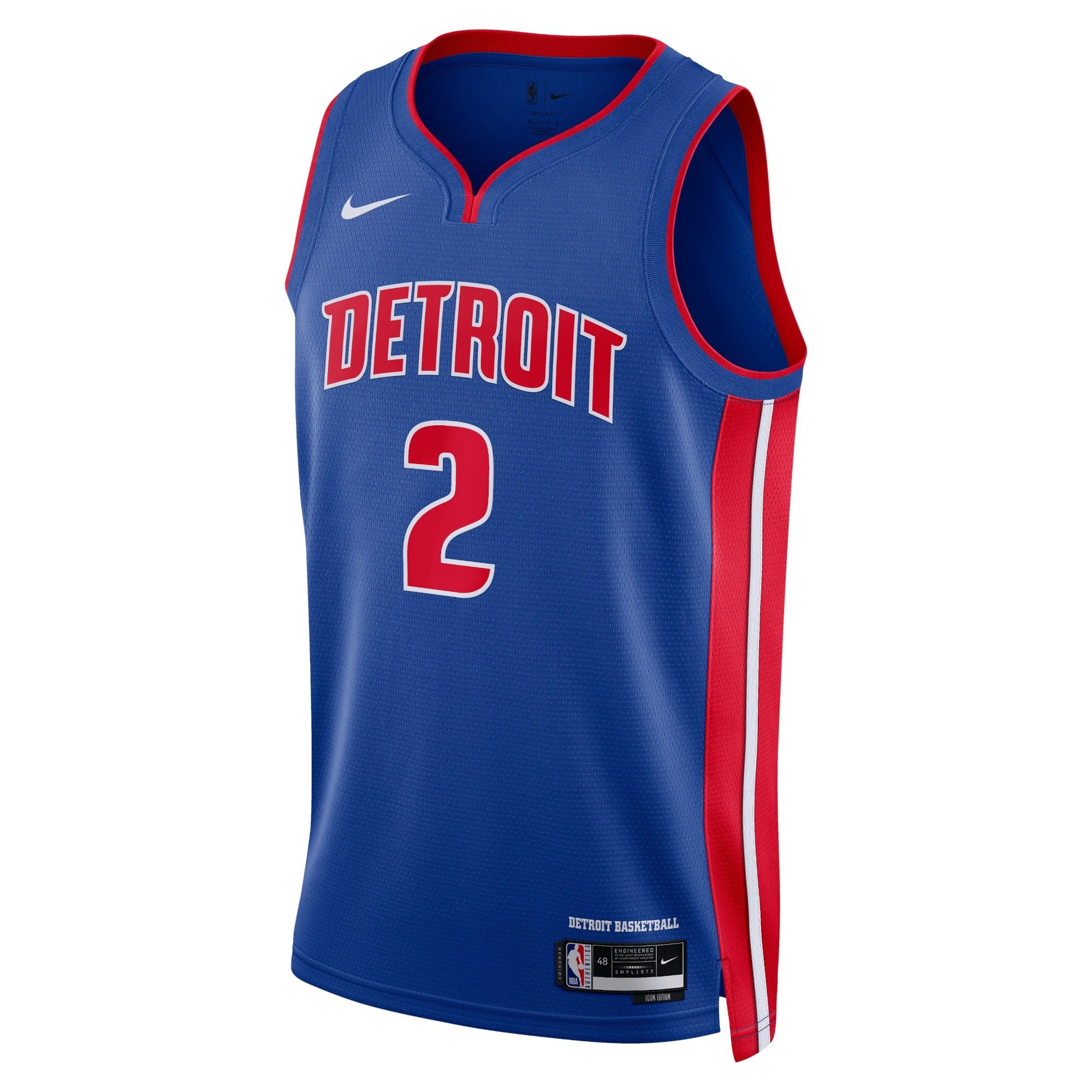 Detroit Pistons Icon Edition Swingman Jersey Blue Cade Cunningham Youth