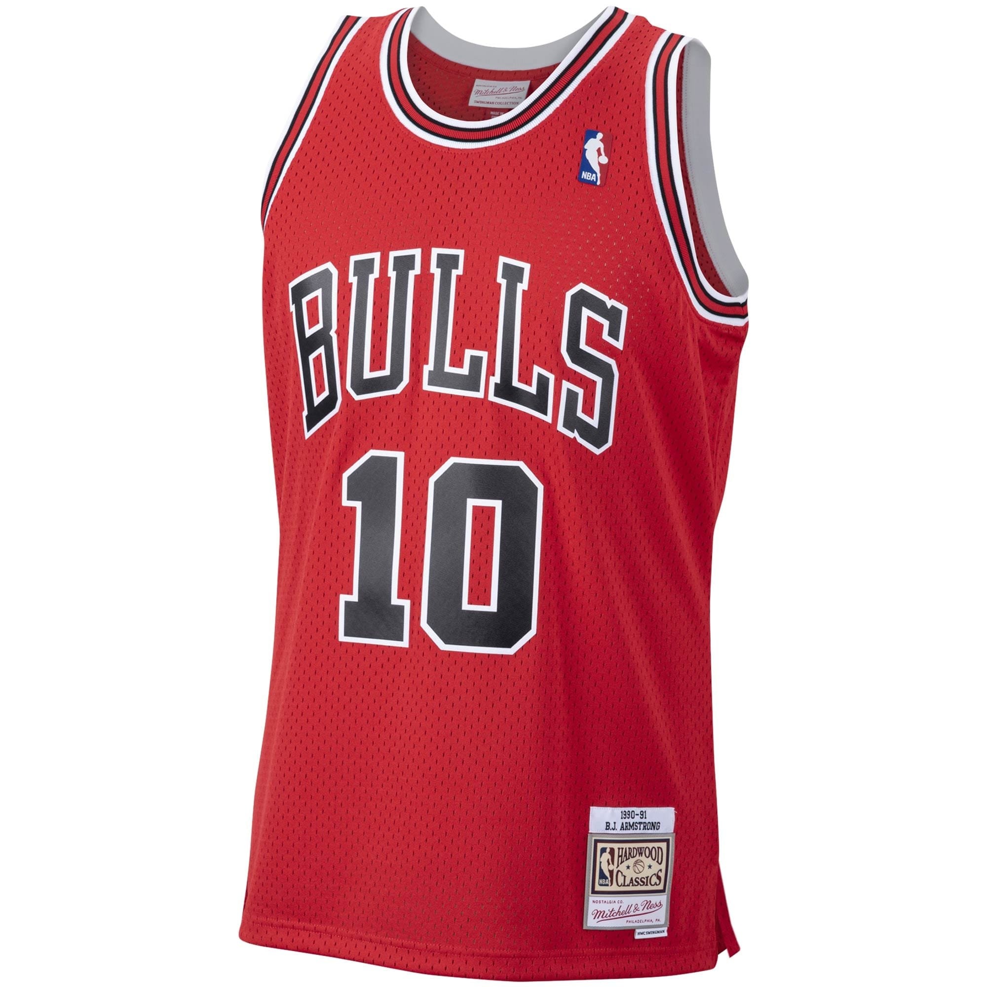 Men's Mitchell & Ness B.J. Armstrong Scarlet Chicago Bulls 1990-91 Hardwood Classics Swingman Jersey