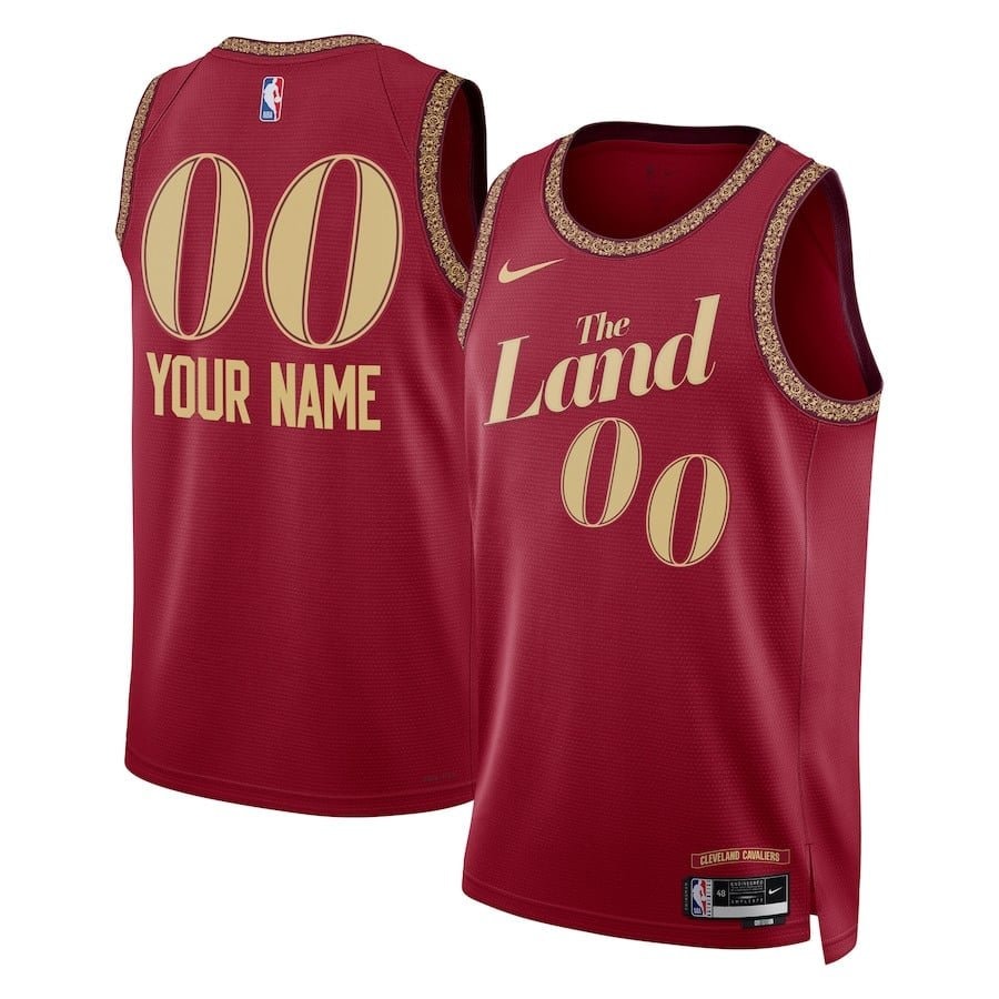 Cleveland Cavaliers 2023/24 City Edition Swingman Custom Jersey - Wine Unisex