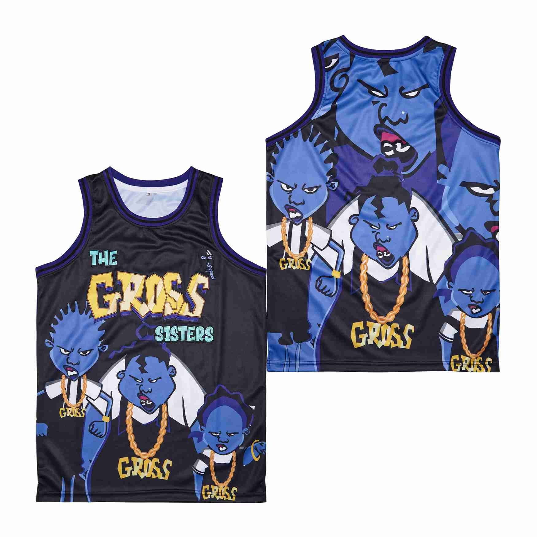Gross Sisters 90s Theme Party Swingman Jersey Black Unisex