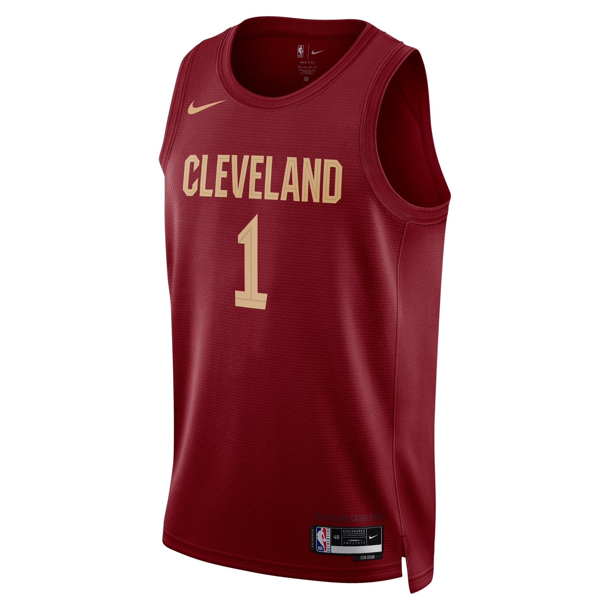 Cleveland Cavaliers Icon Edition Swingman Jersey Maroon Max Strus Unisex