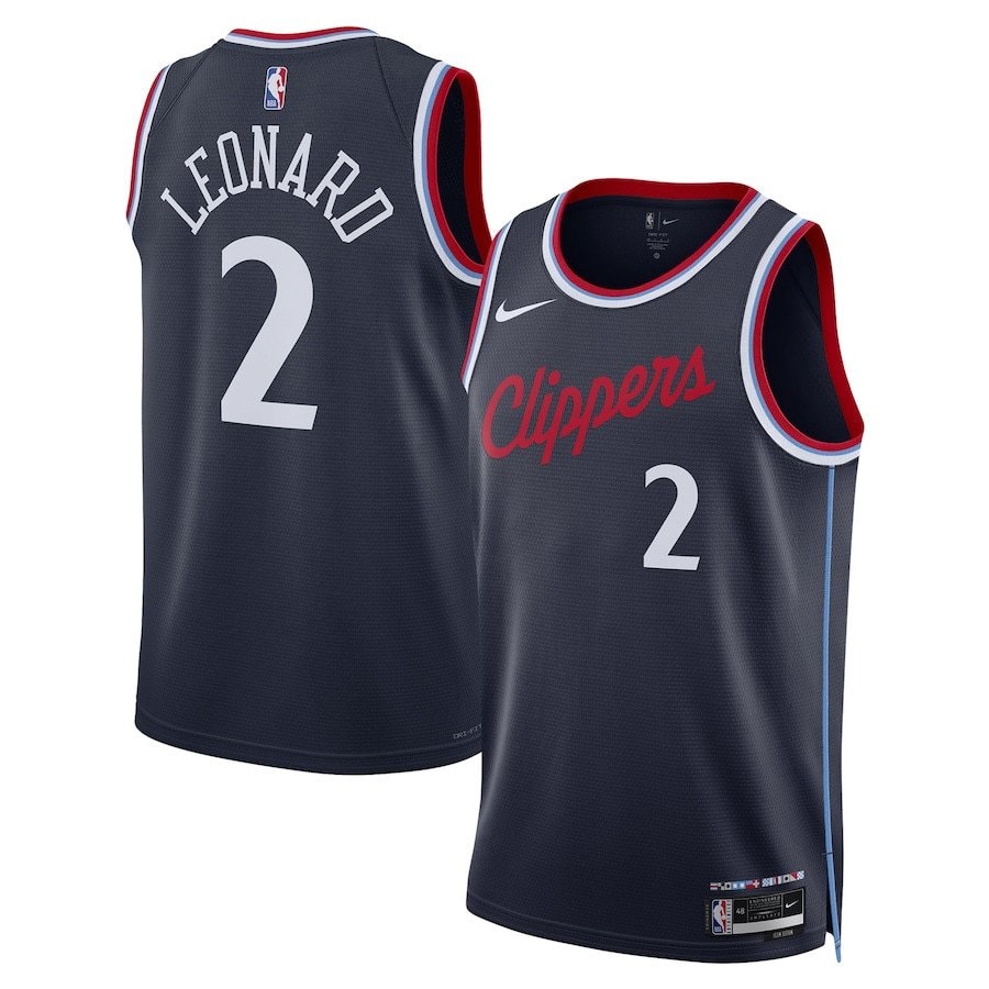 Kawhi Leonard 2 LA Clippers Unisex 2024/25 Swingman Jersey Navy Icon Edition