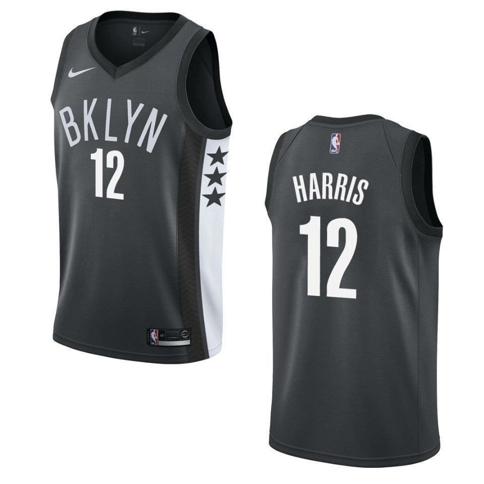 Men's Brooklyn Nets Joe Harris #12 Statement Swingman Jersey Black