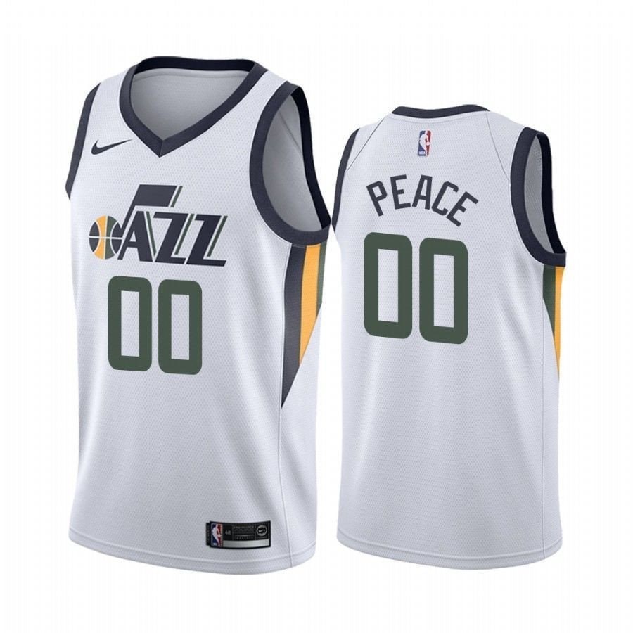 Men's Jordan Clarkson Peace Jazz Association Multicolor Jersey - 100% Polyester, Sizes S-3XL