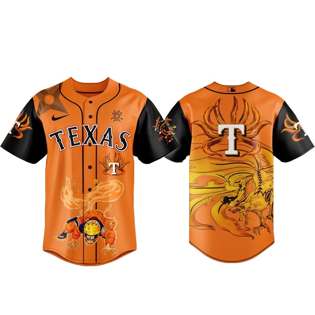 Baseball Team x Naruto Kurama Baseball Jersey Version 2