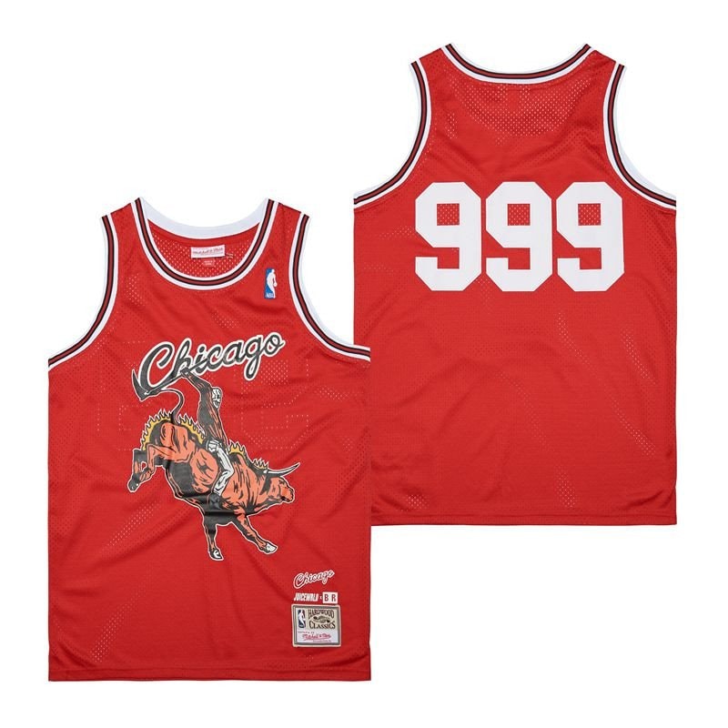 Chicago Bulls 999 Swingman Jersey - Red Multi Color Unisex Adult