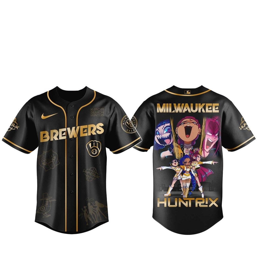Baseball Team x Kpop Demon Hunter 2026 Golden Baseball Jersey
