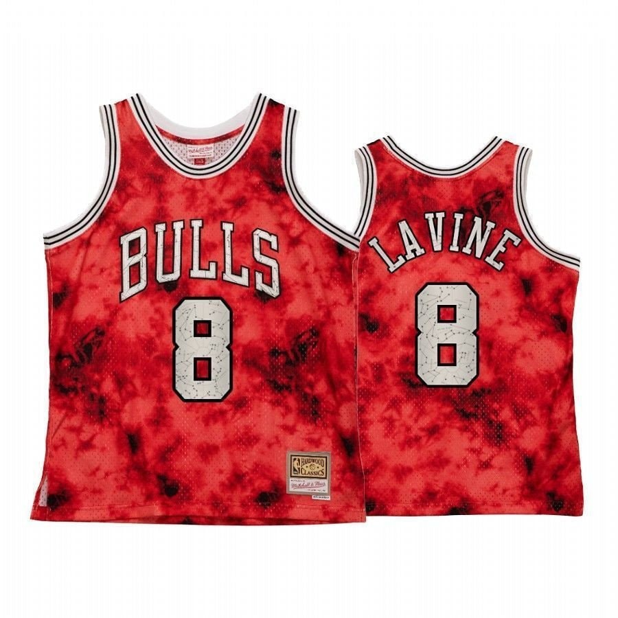 Men's Basketball Team Zach Lavine Galaxy Constellation Jersey Red Heritage