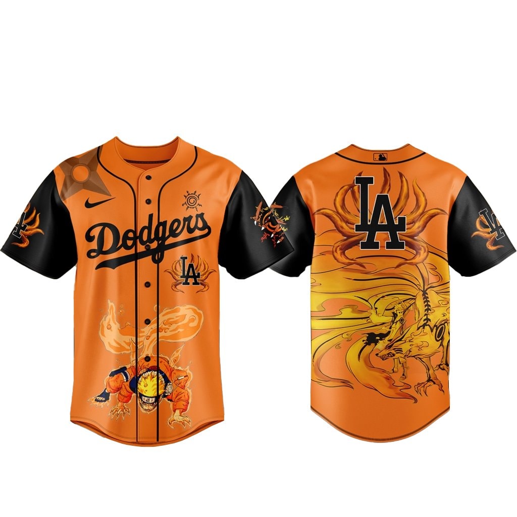 Baseball Team x Naruto Kurama Baseball Jersey Version 2