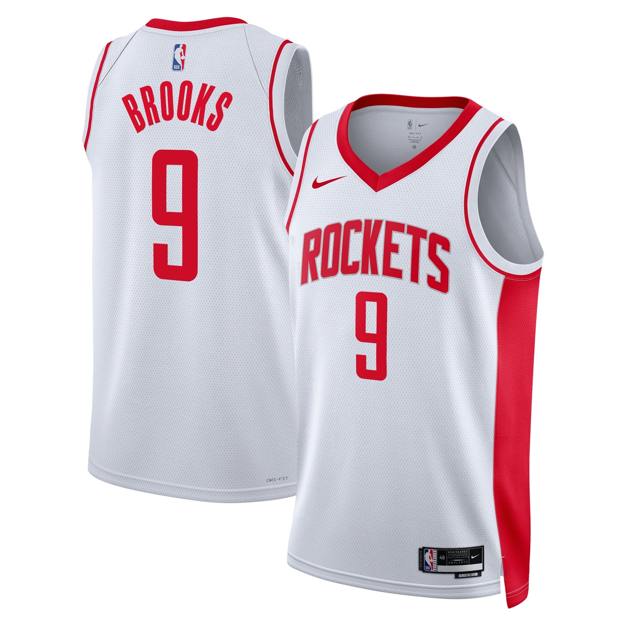 Houston Rockets Association Edition Swingman Jersey White Dillon Brooks Unisex