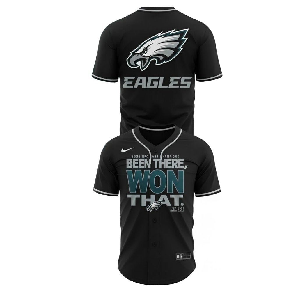 Football Team Been There Won That Baseball Jersey NFC East Champions 2025