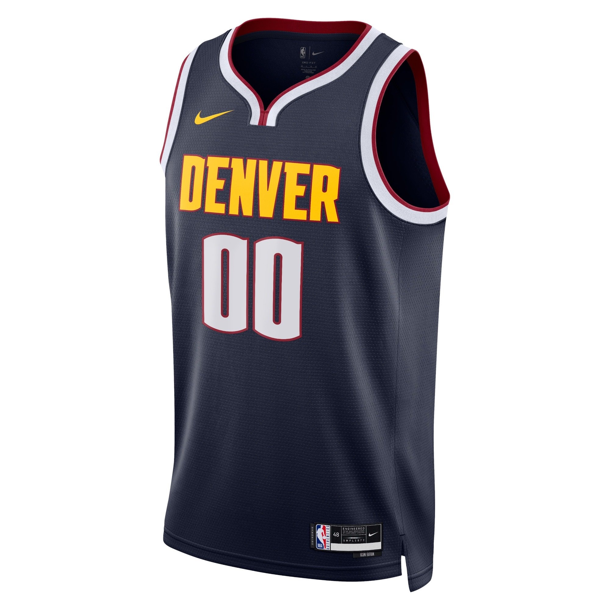 Denver Nuggets Icon Swingman Custom Jersey Unisex Multicolor Sizes S-3XL